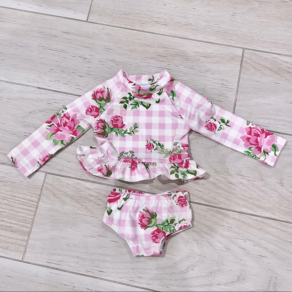 Rash guard 2-piece swimsuit